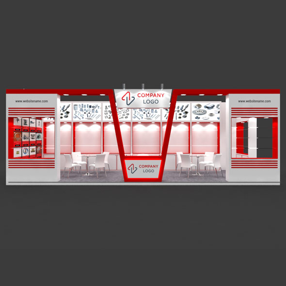 Exhibition Booth 3D - 3Docean 33319146