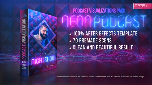 Neon Podcast | Audio and Music Visualizations Tool