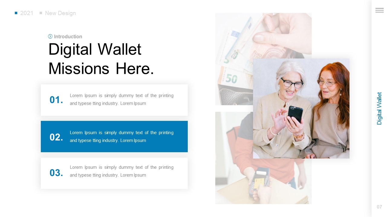 Digital Wallet Powerpoint Presentation Template, Presentation Templates