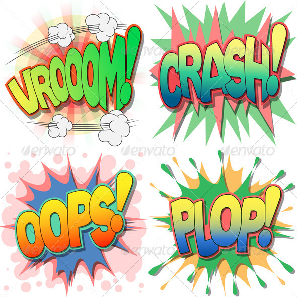 Comic Book Illustrations - Miscellaneous Vectors