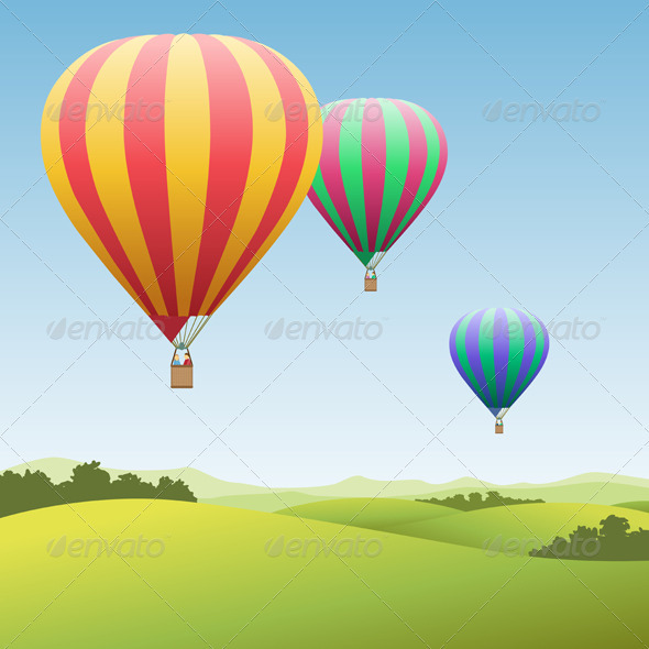 Hot Air Balloons - Miscellaneous Vectors
