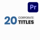 20 Classic Corporate Titles / MOGRT - VideoHive Item for Sale