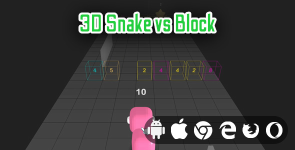 3D Snake vs Block – Cross Platform Hyper Casual Game Nulled