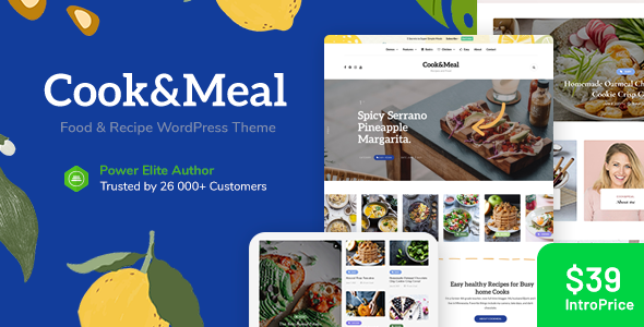 Cook&Meal – Food Blog & Recipe WordPress Theme