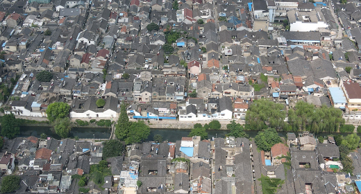 Aerial Yangzhou, Jiangsu, China