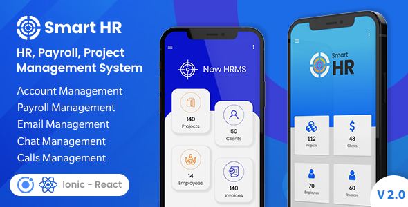 SmartHR - HR, Payroll, Project, Accounts & Employee Management System - Ionic Mobile App Template