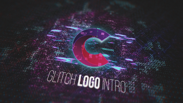 Glitch Logo Intro - VideoHive 33341238