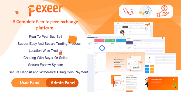 Pexeer - A Complete Peer to Peer Cryptocurrency Exchange Platform