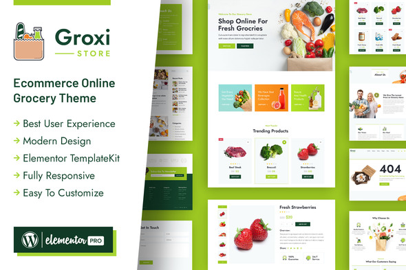 Groxi - Grocery - ThemeForest 33344142