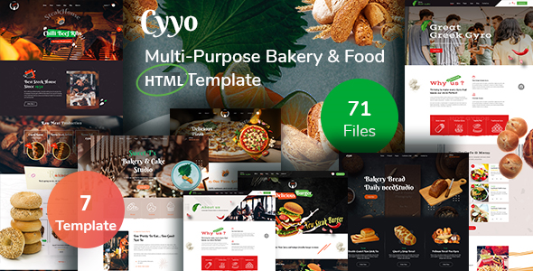 Special Cyyo- Multipurpose Food &  Bakery HTML Template