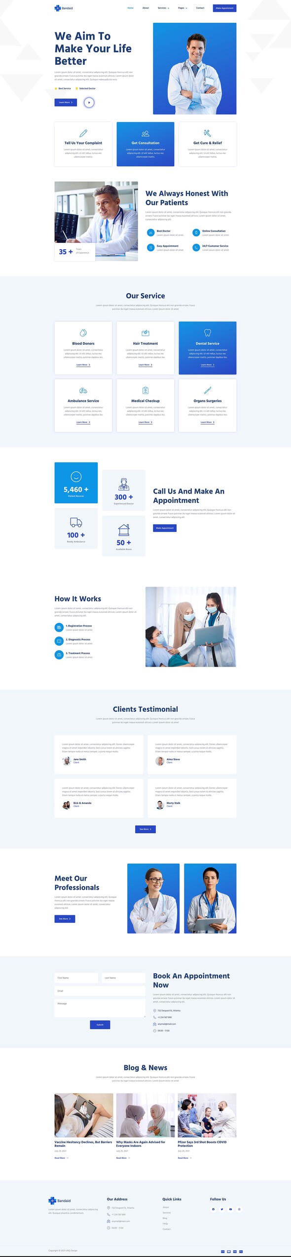 Bandaid - Health & Medical Elementor Template Kit