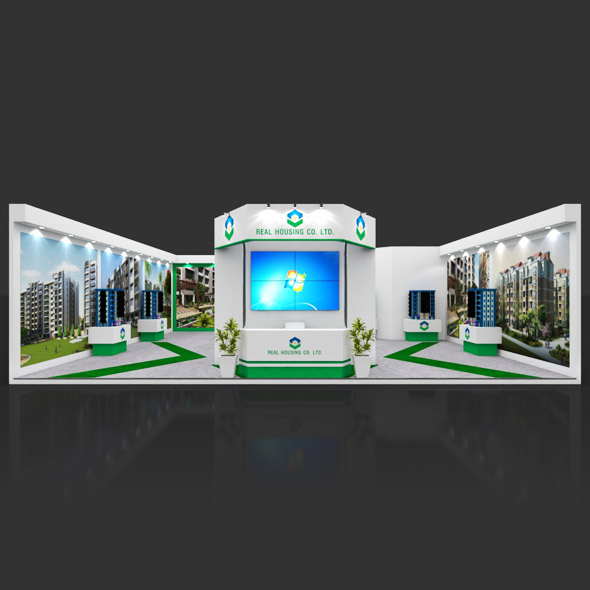 Exhibition Booth 3D - 3Docean 33345939