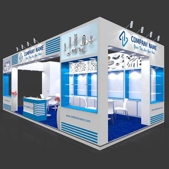 Exhibition Booth 3D - 3Docean 33345956