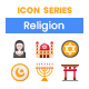 90 Religion Icons | Rich Series