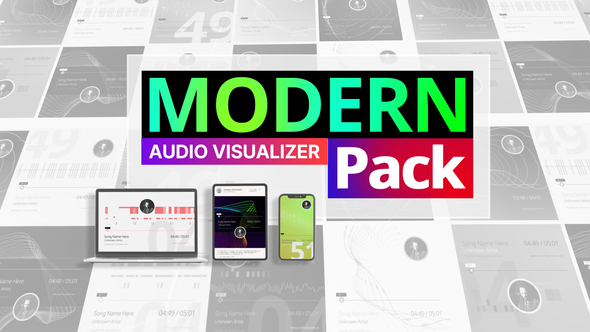 Modern Audio Visualizer - Minimal Music Visuals