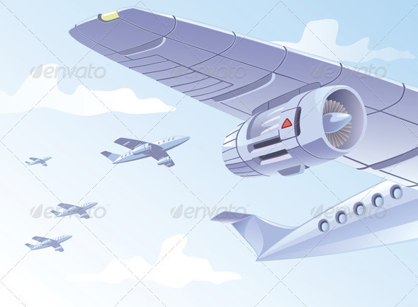 Airplane Wing - Travel Conceptual