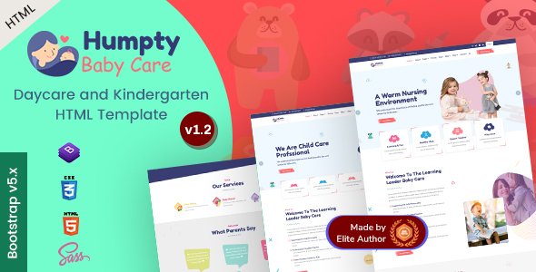 Top Humpty - Daycare & Kindergarten HTML Template