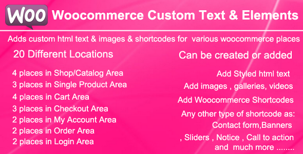 WooCommerce Custom Text - CodeCanyon 9160637