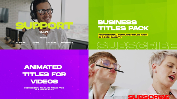 Business Titles and - VideoHive 33358961