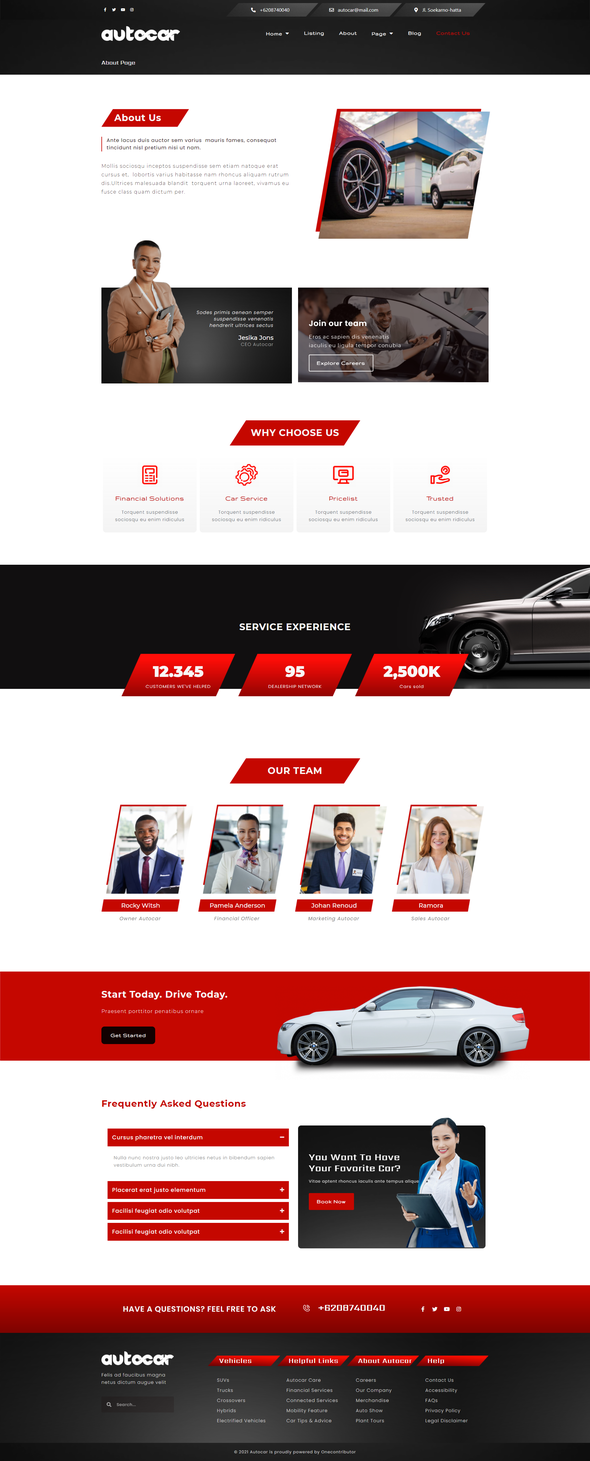 Autocar - Car Dealer Elementor Pro Template Kit