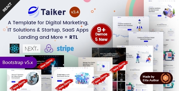 Taiker - React - ThemeForest 25631723