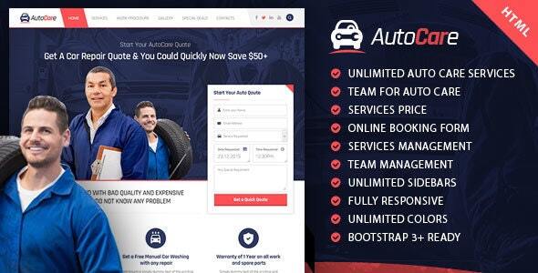 Awesome AutoCare | Responsive Automotive & Tech HTML Template