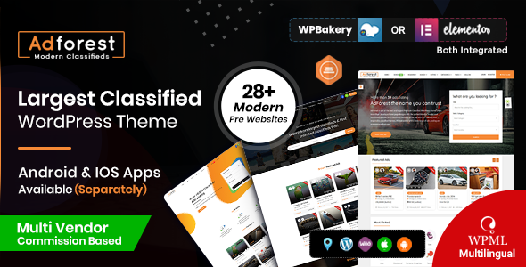 AdForest - Classified - ThemeForest 19481695