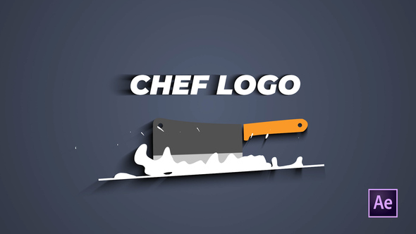 Chef Knife Logo - VideoHive 33361545