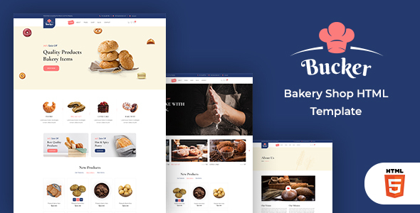 [DOWNLOAD]Bucker – Bakery Shop HTML Template