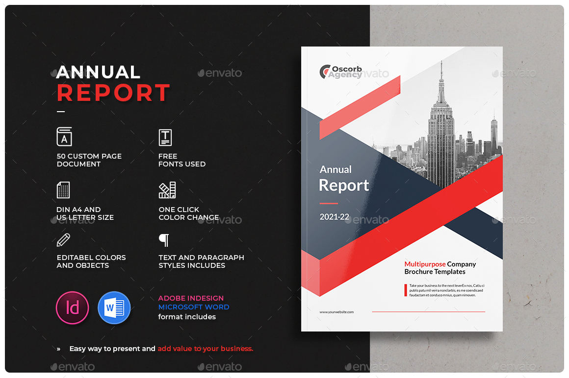 Annual Report, Print Templates | GraphicRiver