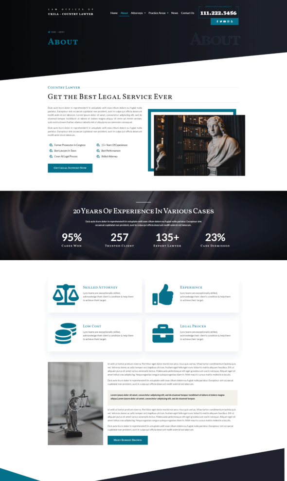 Ukila - Lawyer Attorney Elementor Template Kit