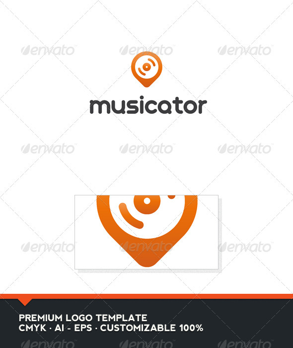 Musicator - Music Finder Logo Template