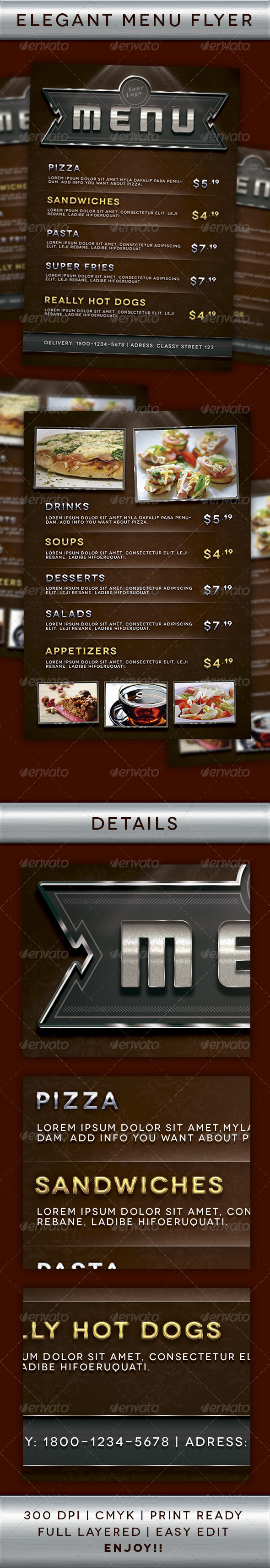 Multipurpose Menu Flyer - Restaurant Flyers