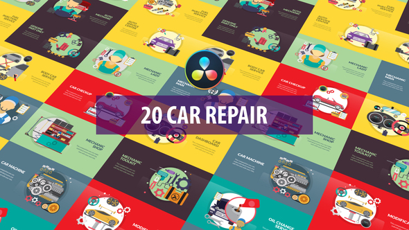 Car Repair Animation | DaVinci Resolve