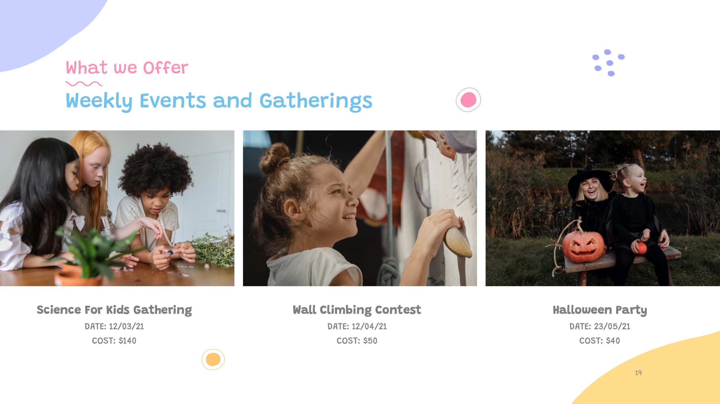 Kid Entertainment Center Slides Presentation Template, Presentation