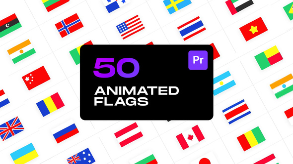 Animated Flags for Premiere Pro alt