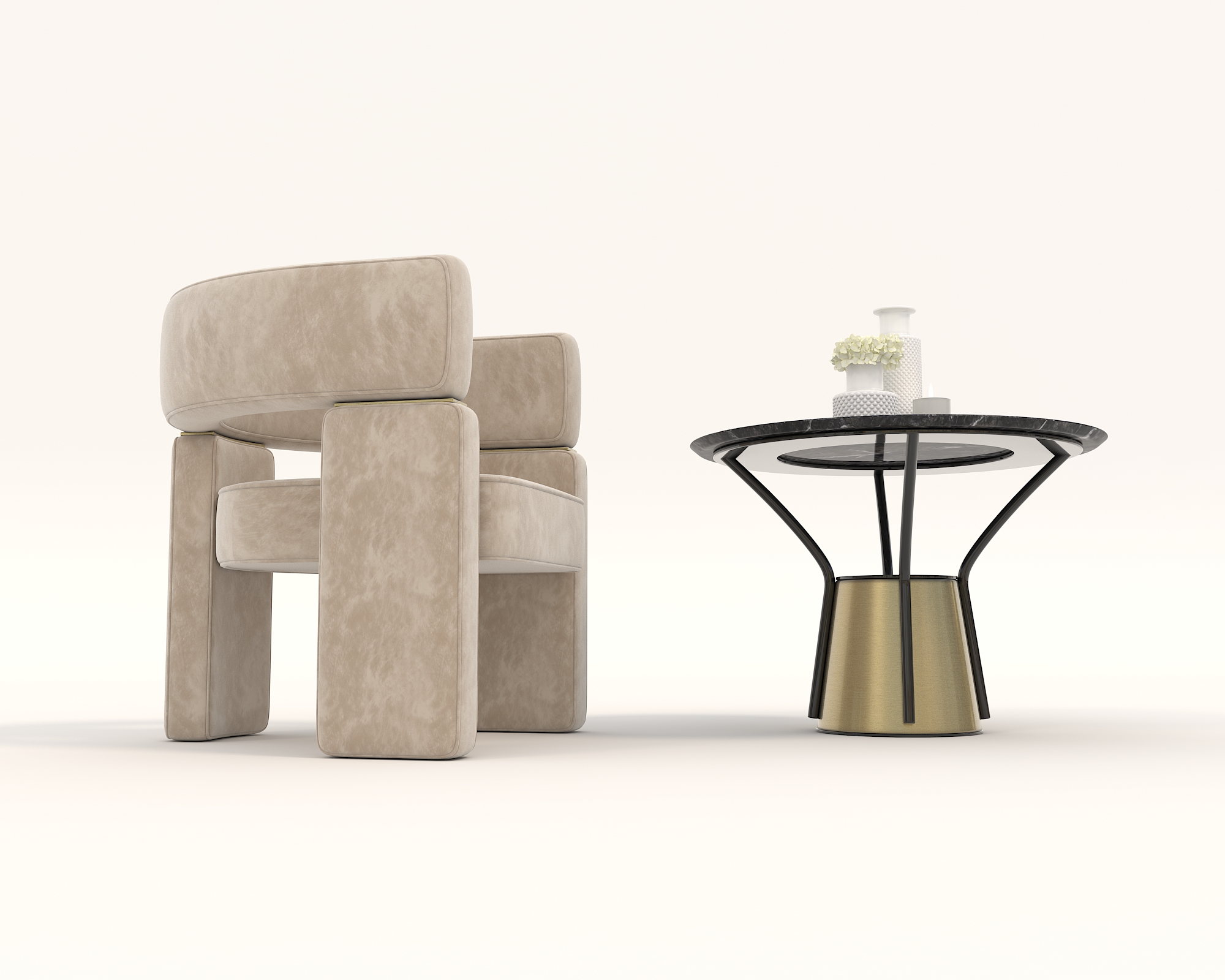 Coffee Table and Chairs 7 by nhattuankts 3DOcean