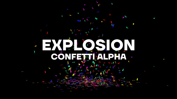 Explosion Confetti Alpha