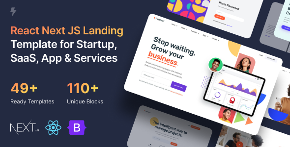 Exceptional Fastland - React Next JS Landing Page Template