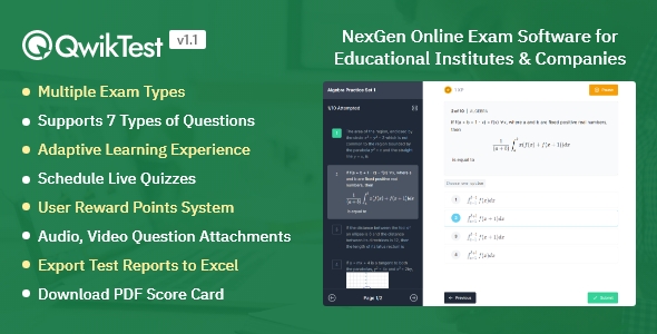 QwikTest – NexGen Online Exam Software