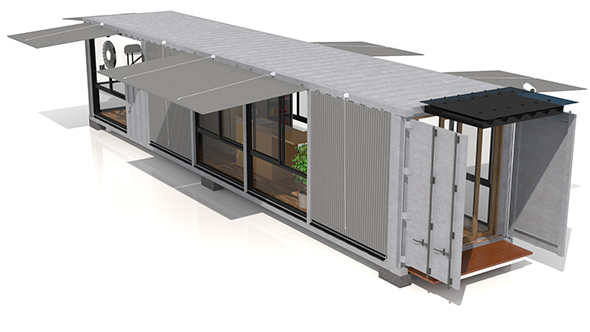 Container Glass House - 3Docean 33393148