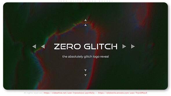 Zero Glitch Logo - VideoHive 33396216