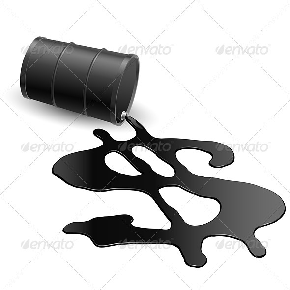 Drum with spilled oil - People Characters