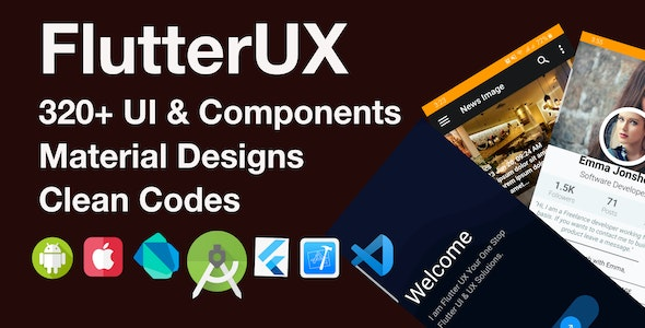 FlutterUX-Best Flutter UI Templates