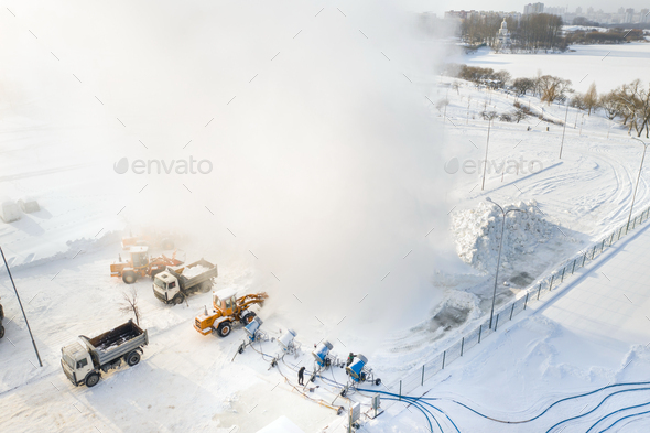 The production of artificial snow