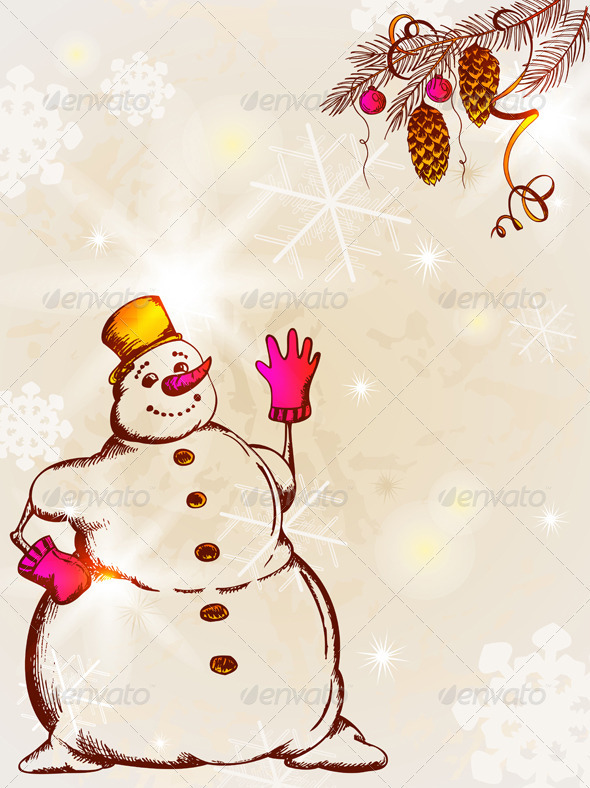 Retro Christmas Card - Christmas Seasons/Holidays