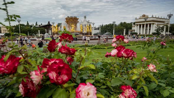 fountain Friendship of peoples at VDNH alt
