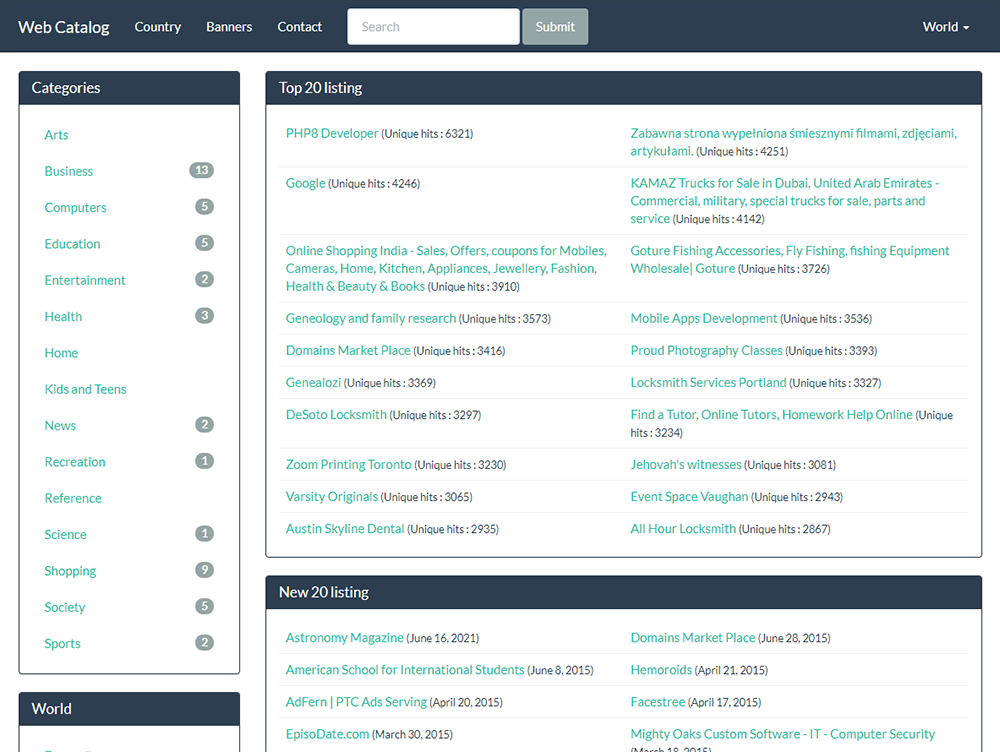Web Catalog by forza020 CodeCanyon