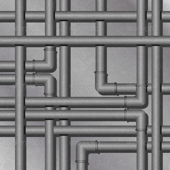 Metal Tube Background - Backgrounds Decorative
