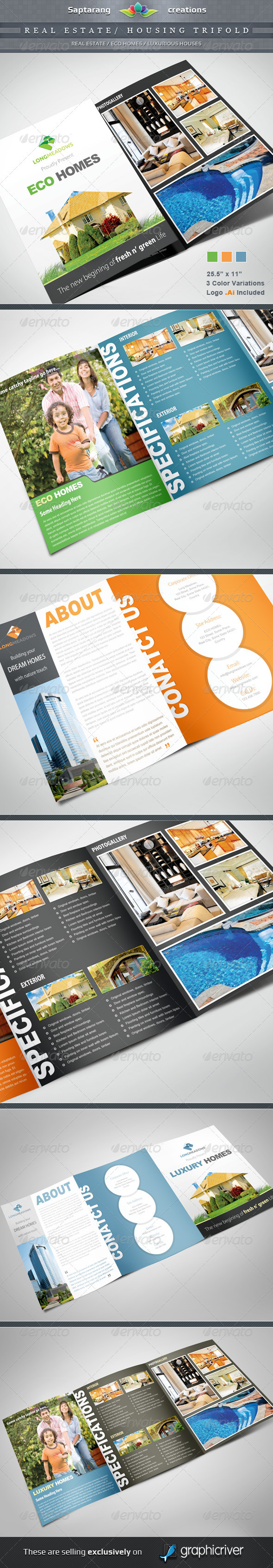 Real Estate / Housing Trifold - Corporate Brochures